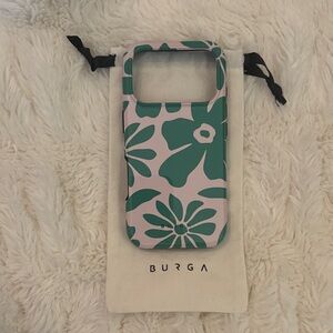 Burga Teal Floral Phone Case